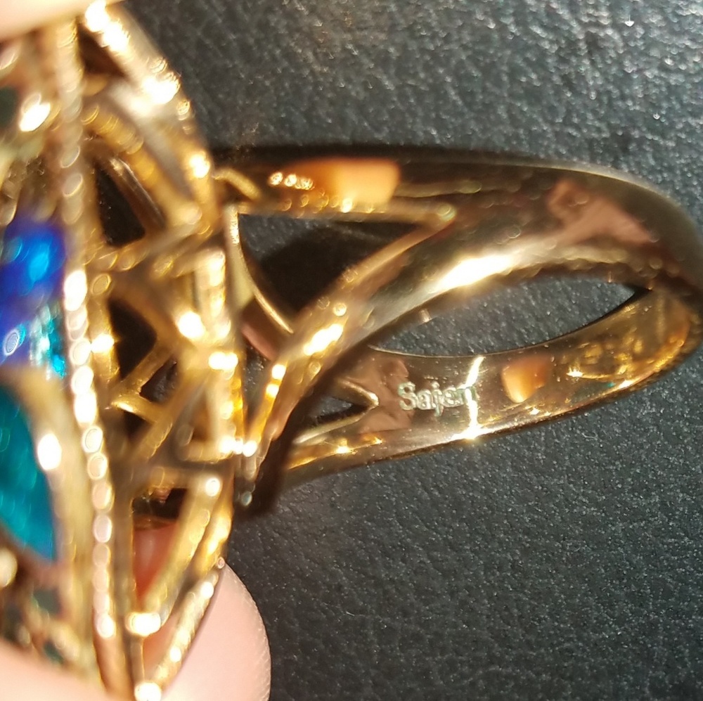 Peacock signed ring - Picture 2 of 3